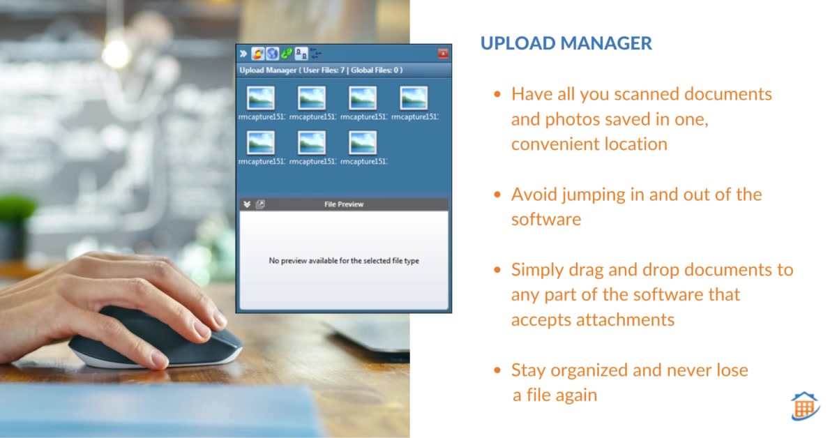 With Upload Manager, you can tackle that paperwork mountain with gusto ...