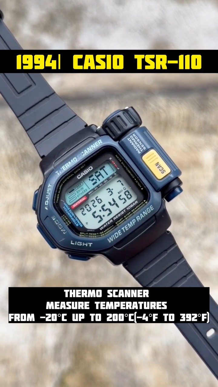 1994| CASIO TSR - 110 THERMO SCANNER #casio #casiowatch