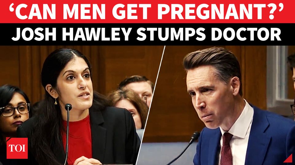‘Can men get pregnant?’: Senator Josh Hawley leaves ‘woke’ doctor ...
