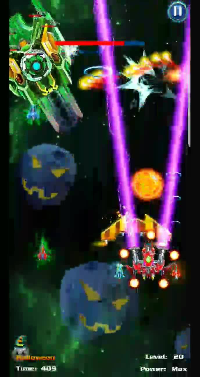 Galaxy Attack's level 20 Halloween event boss is a tough challenge