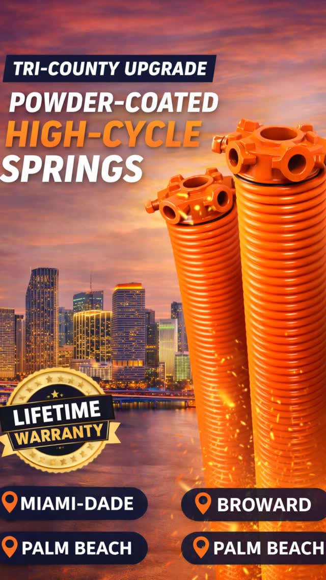 🚀 NEW UPGRADE: Powder-Coated High-Cycle Springs If your garage door ...