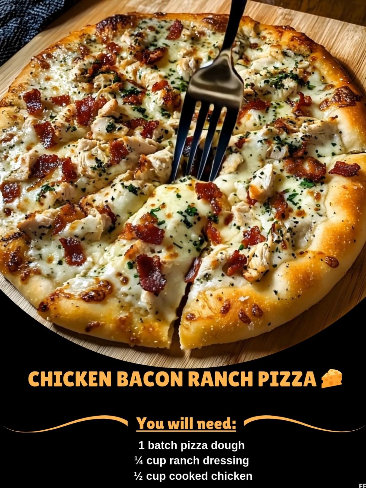 Chicken ⚡ Bacon Ranch Pizza 🧀 The ultimate comfort combo—crispy crust ...