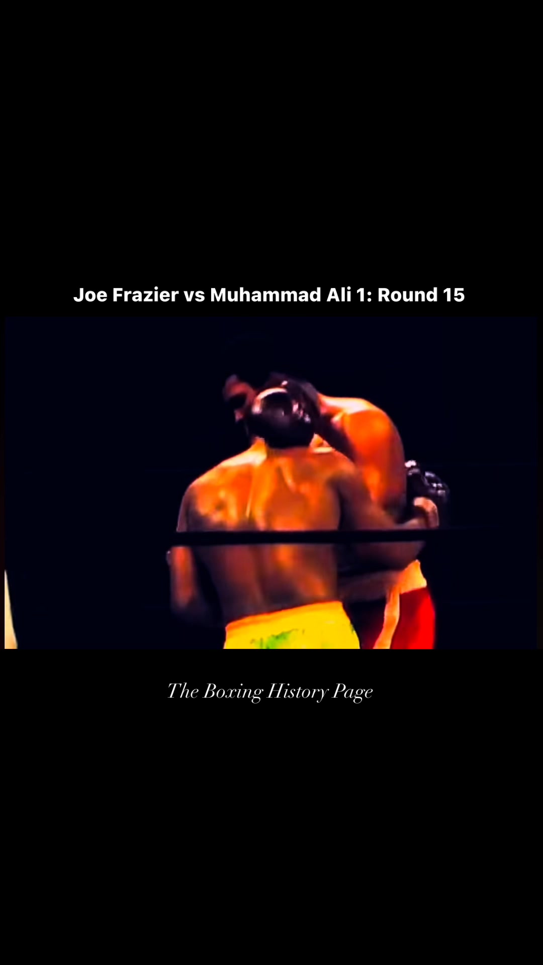 8th MAR 1971 - Joe Frazier vs Muhammad Ali 1: Round 15 #boxing