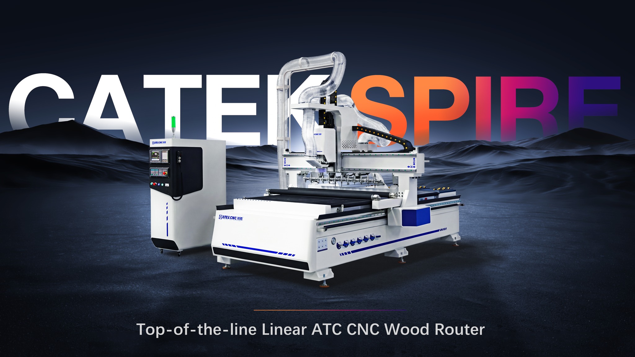 👏👋👏CATEK CNC Spire Series Top of the Line Automatic Tool Changer CNC ...