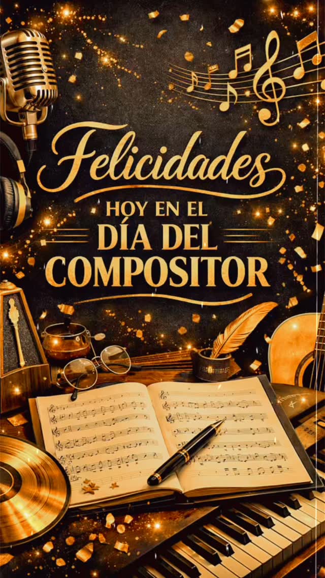🎼 Hoy celebramos a los que escriben con el alma 🎼 Gracias a los ...