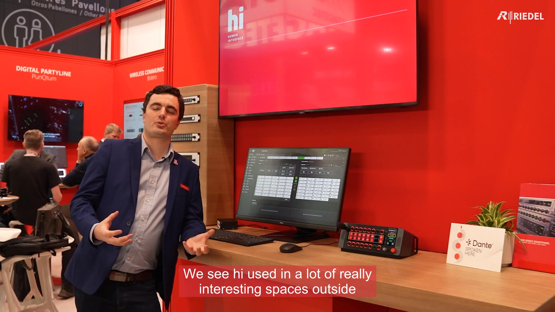 Meet hi: Riedel’s Human Interface for Smarter Control Workflows at ISE 2026, hi there 👋🏼