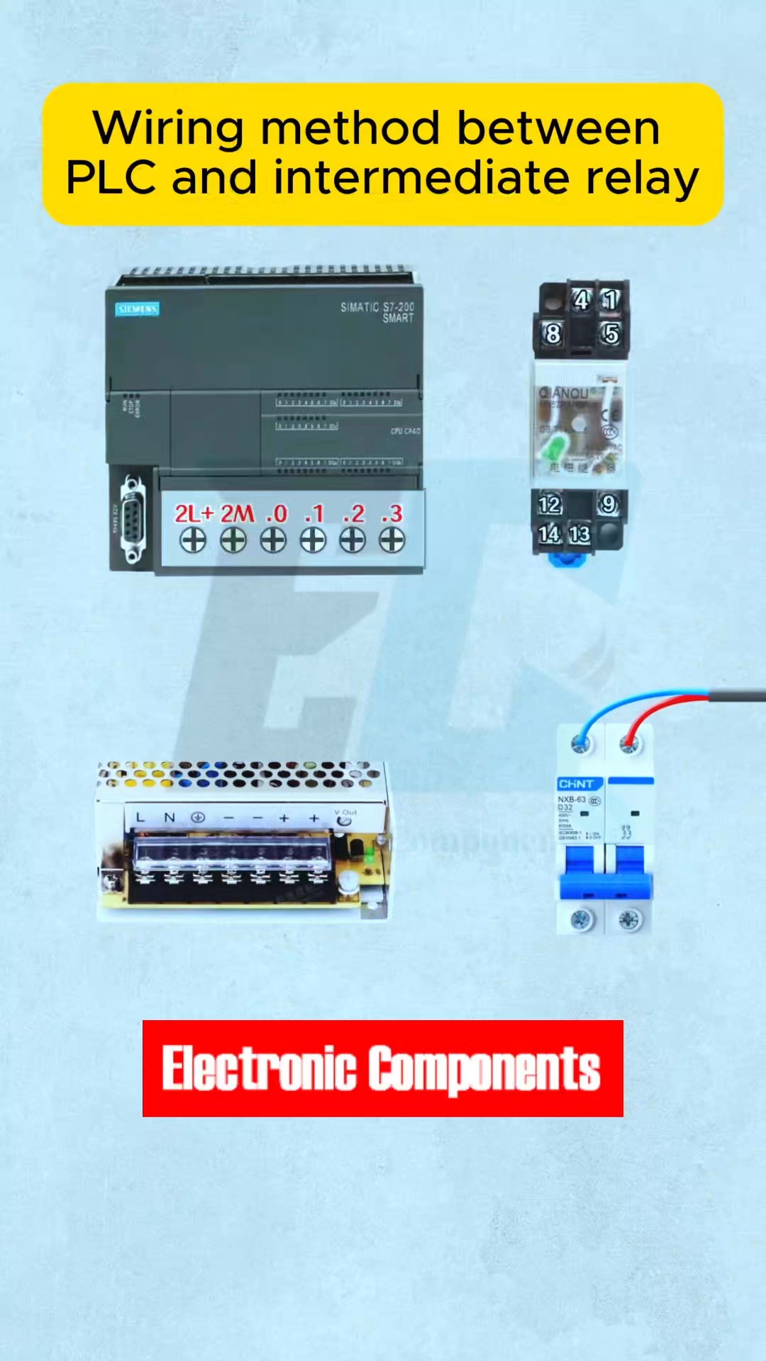 Wiring method between PLC and intermediate relay #fblifestyle ...
