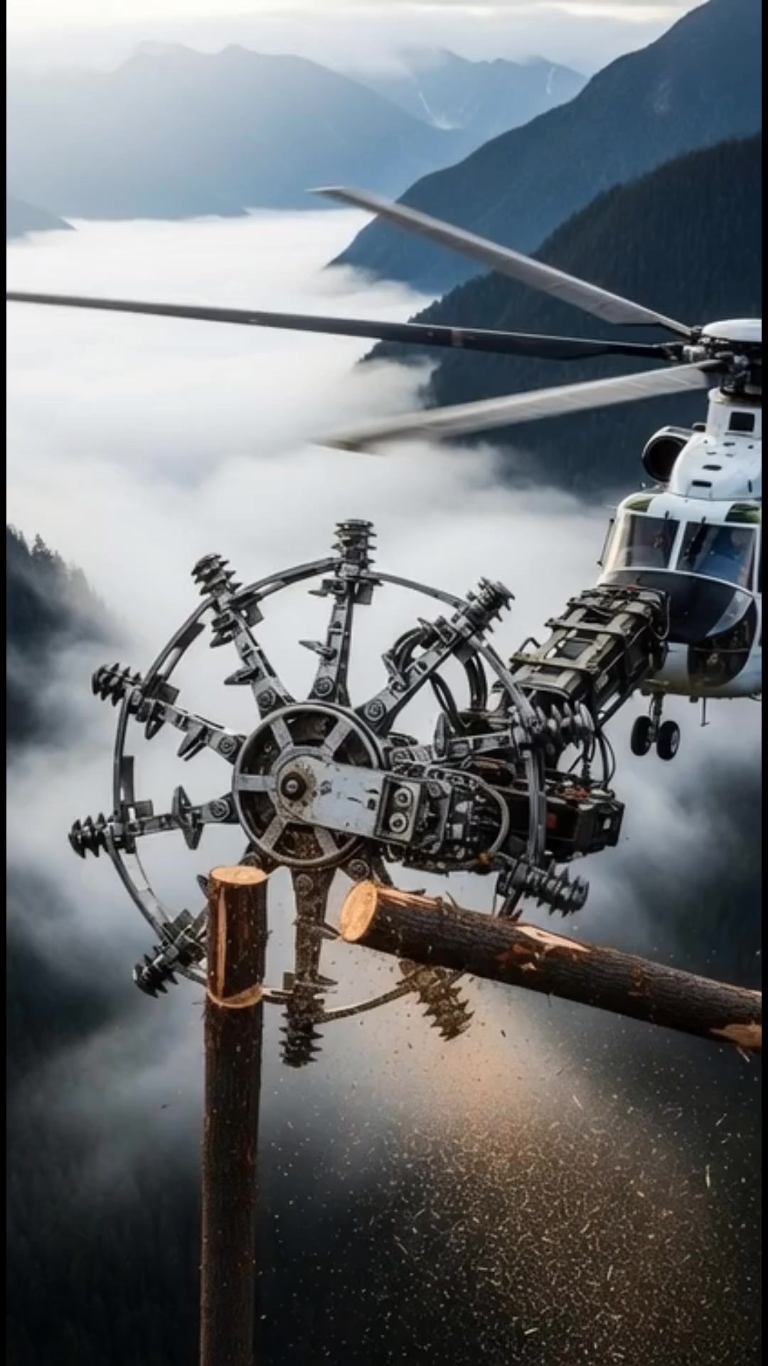 #helichainsaw #forestry #treecutting | Flying Chainsaw Crew | Facebook