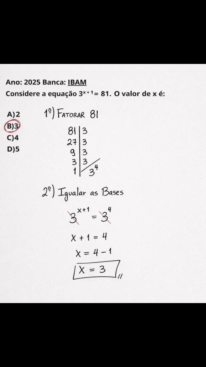 Exponencial #cálculosimples #matematica | Matematicando com Bulica