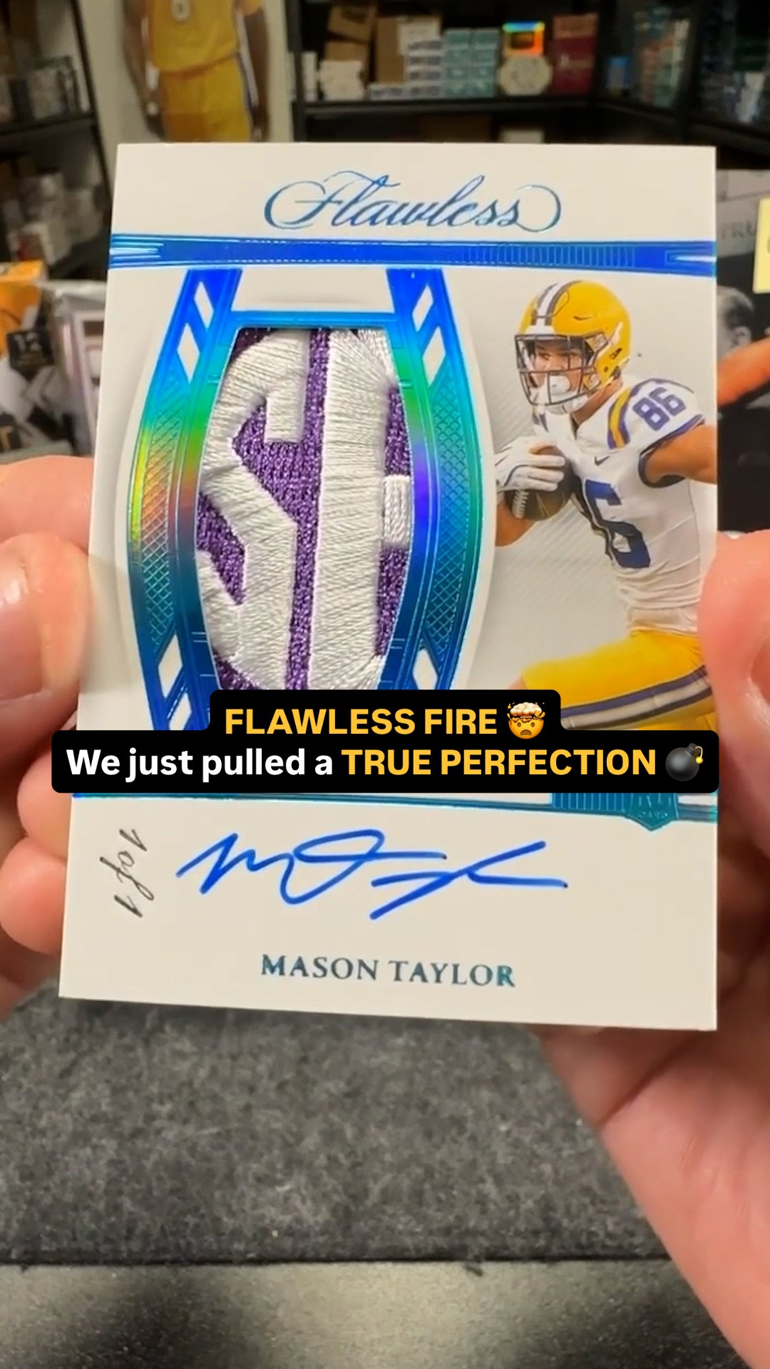 1/1 alert 🚨 Mason Taylor SEC patch out of Flawless — absolutely filthy ...