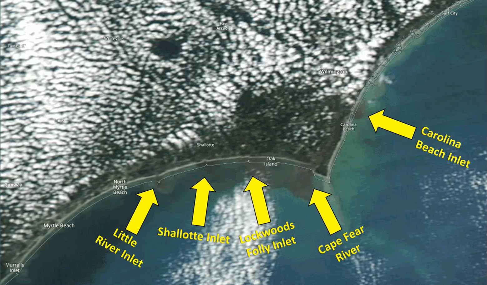 NASA's Aqua satellite captured a photo of floodwaters from Potential ...