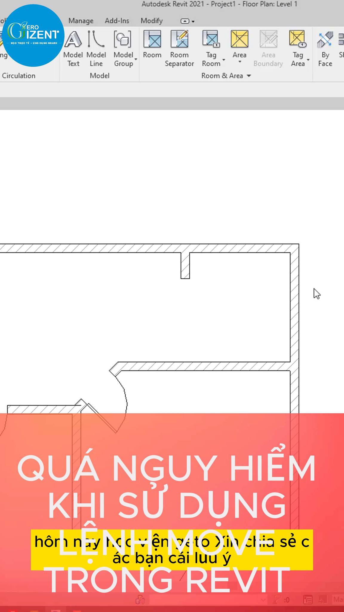 Lưu ý khi sử dụng lệnh Move trong revit #revit #gizento #tuhocrevit # ...