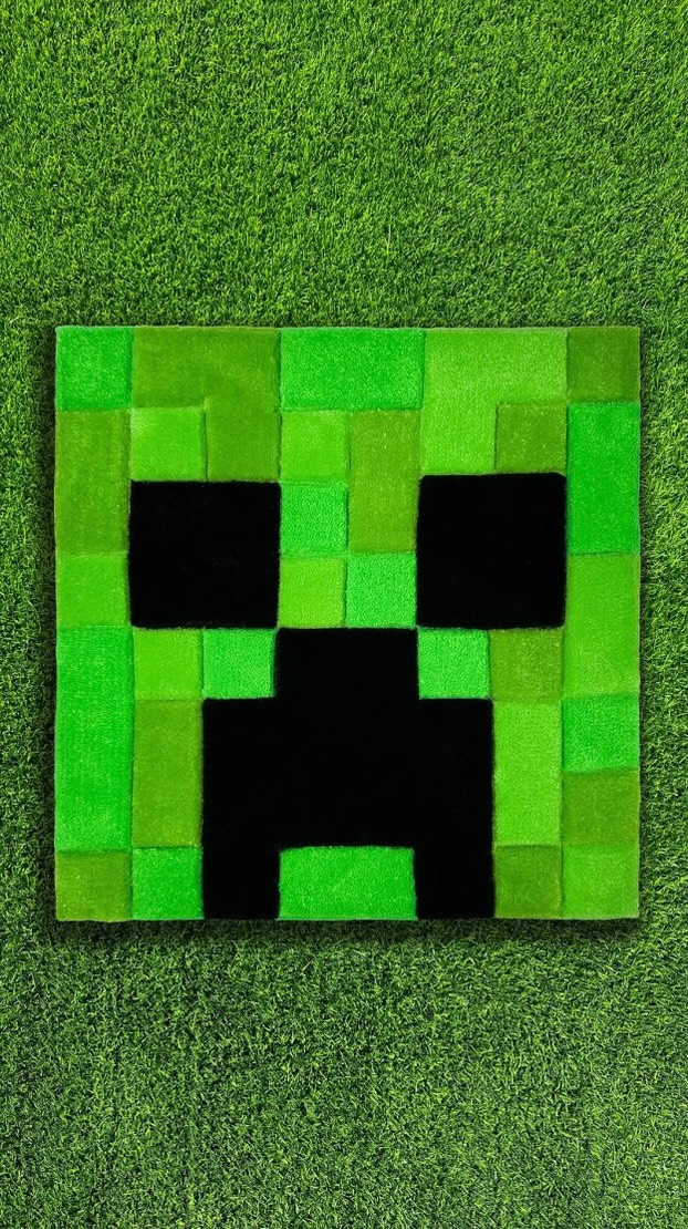 Creeper rug ASMR! 💚 SHAVING MY RUG WITH SHEEP SHEARS ——————— comment ...