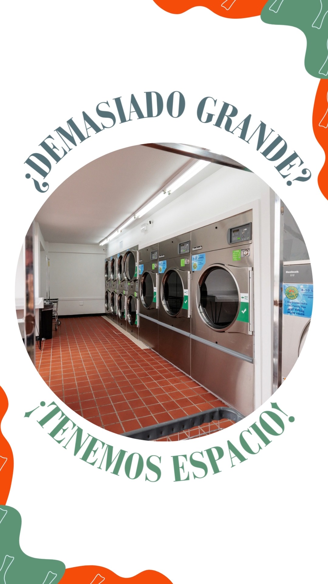 Big items don’t belong in tiny washers. Our high-capacity machines give ...