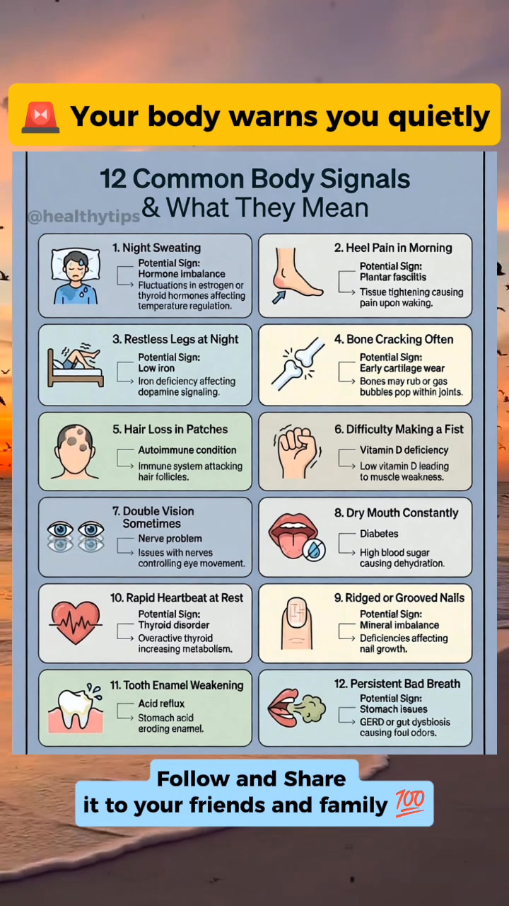 12 common body signals to watch for – your body’s way of talking to you ...