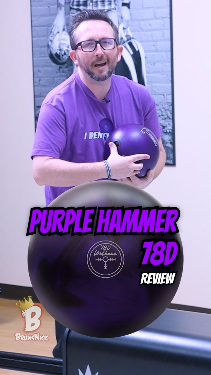 PURPLE HAMMER 78D URETHANE REVIEW! 😳 #Bowling #BrunsNick