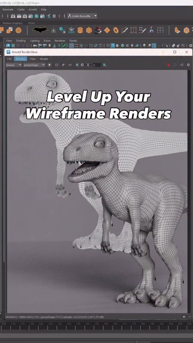 If your wireframe renders look flat, try this! Stop using Arnold’s ...