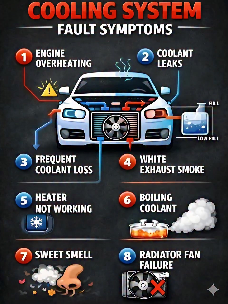 Low Radiator Fluid Symptoms Wallpaper 8k