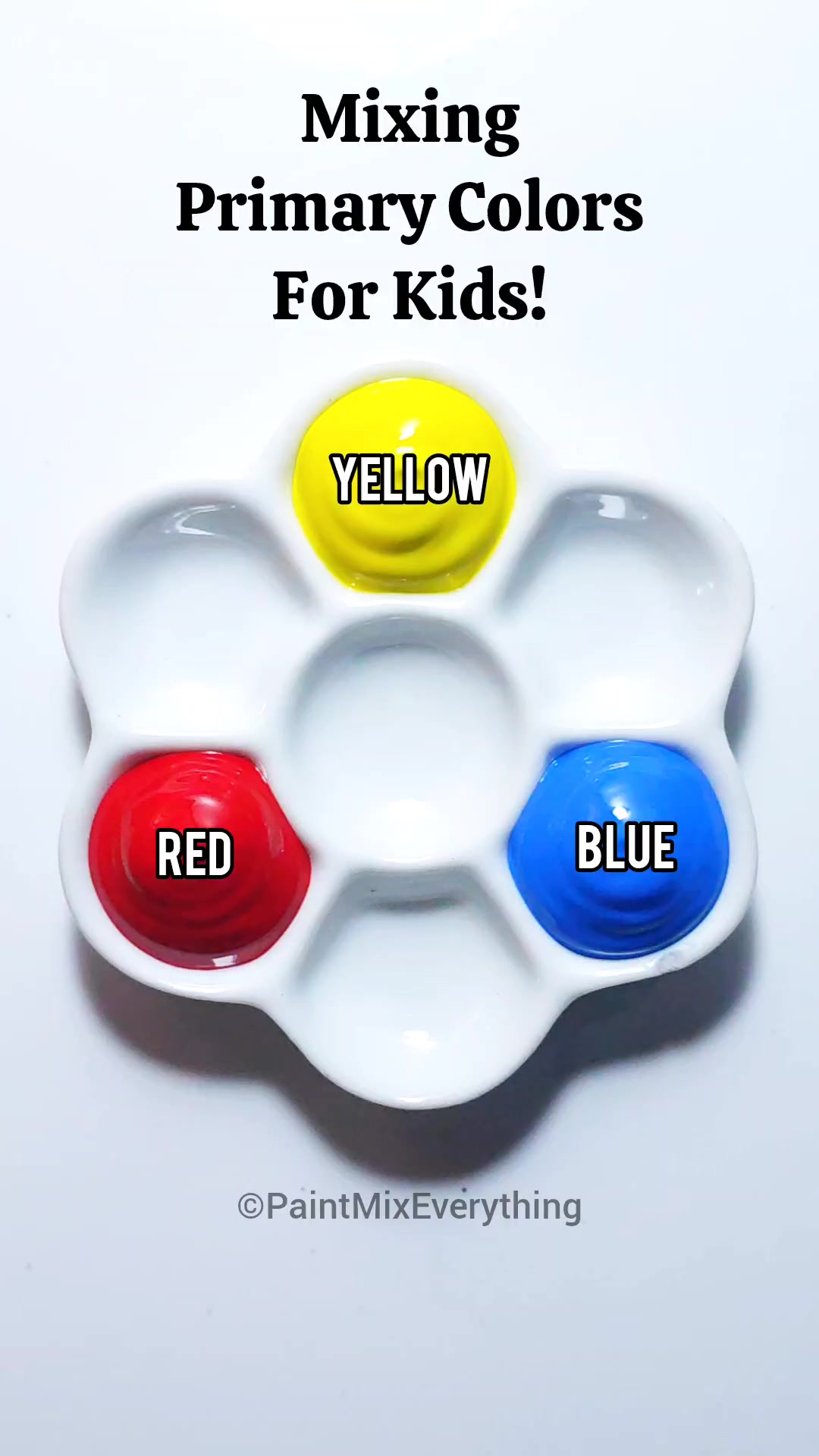 Mixing Primary Colors for Kids | Satisfying Color Mixing #colormixing # ...