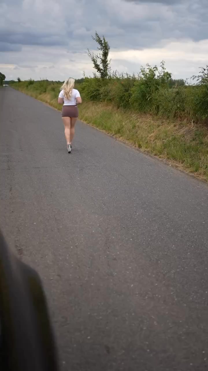 POV we walk past each other Sammy Thighs