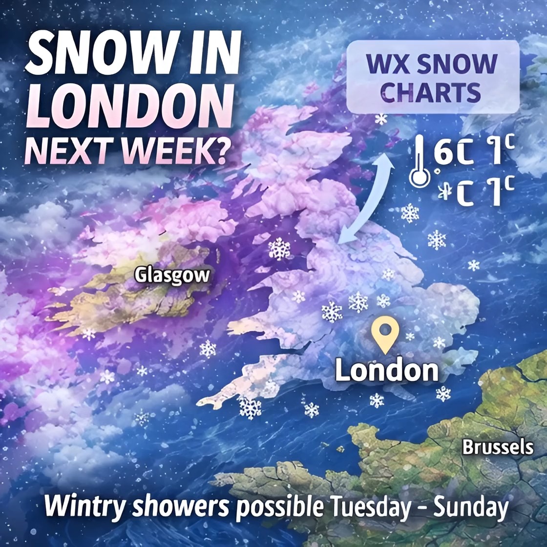️ Will It Snow in London Next Week? Forecasters Warn of Wintry Showers ...