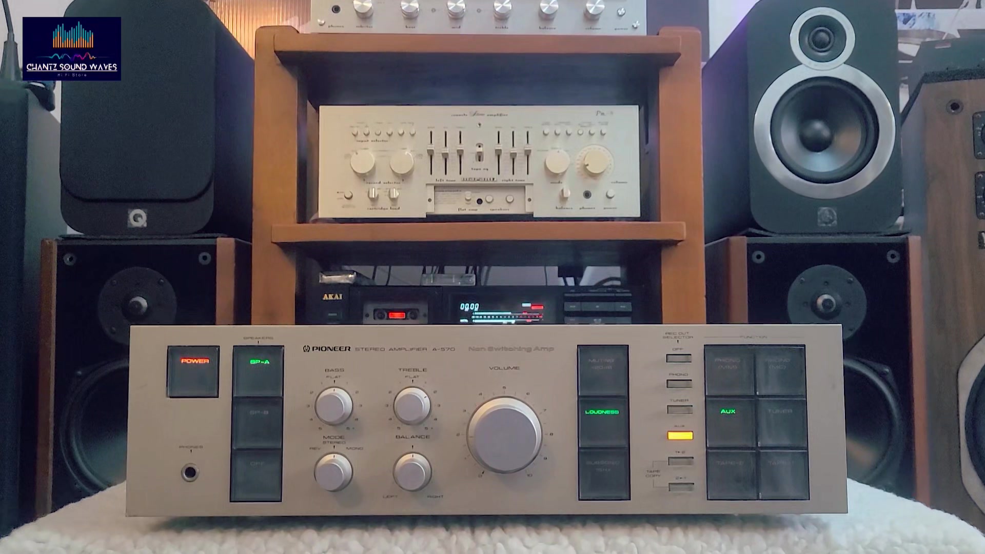 Pioneer STEREO AMPLIFIER A-570 本体 💢Pioneer A-570 Stereo Integrated Amplifier💢 ☯️Imported from