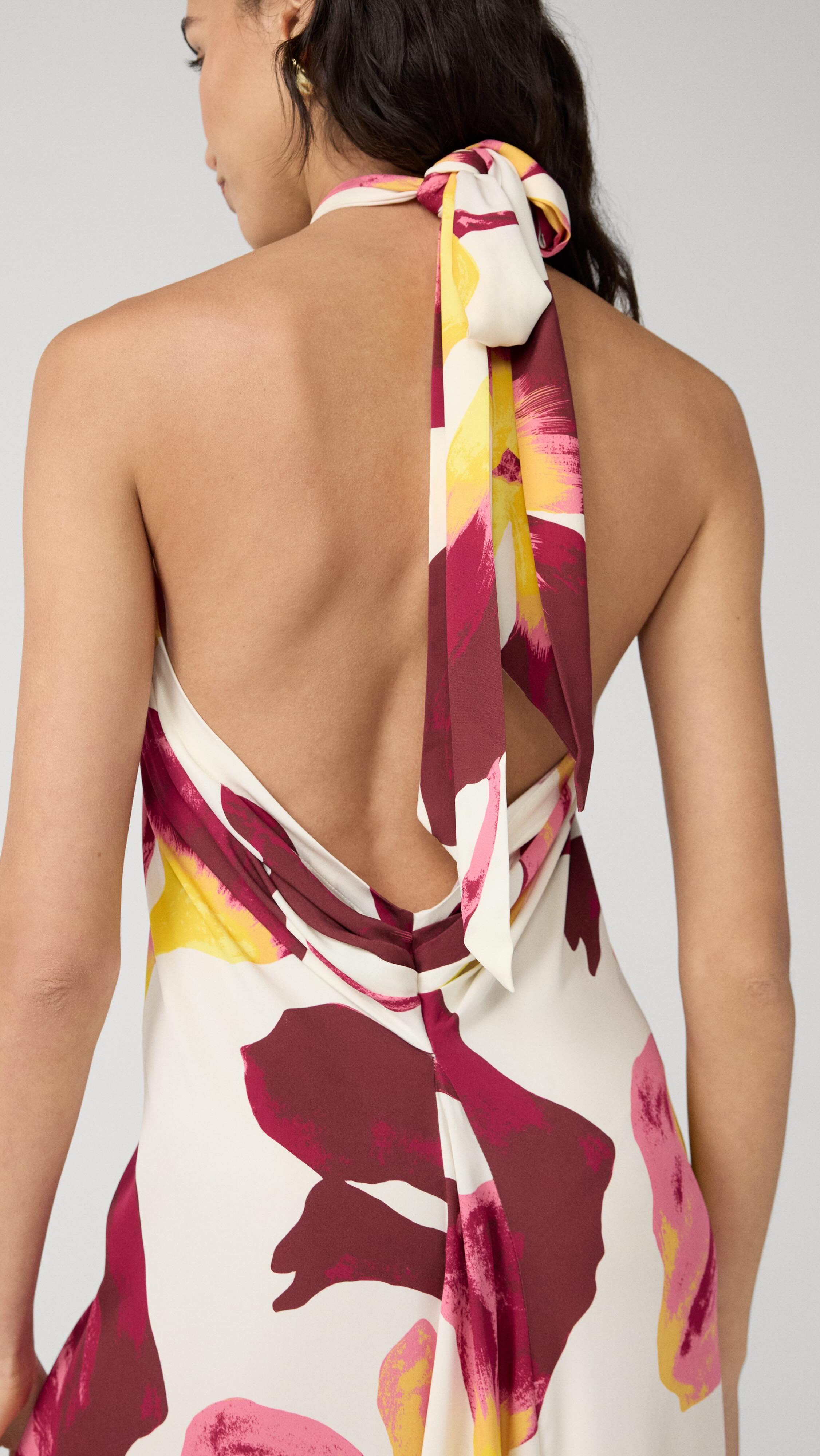 dvf diane von furstenberg halter neck dress One dress, two ways to wear. 🌺 #DVF | Formal pink dress