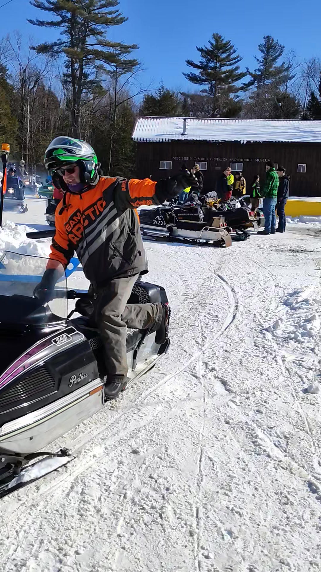 Vintage sleds leaving for a ride with Charlie! | Northern Timber ...