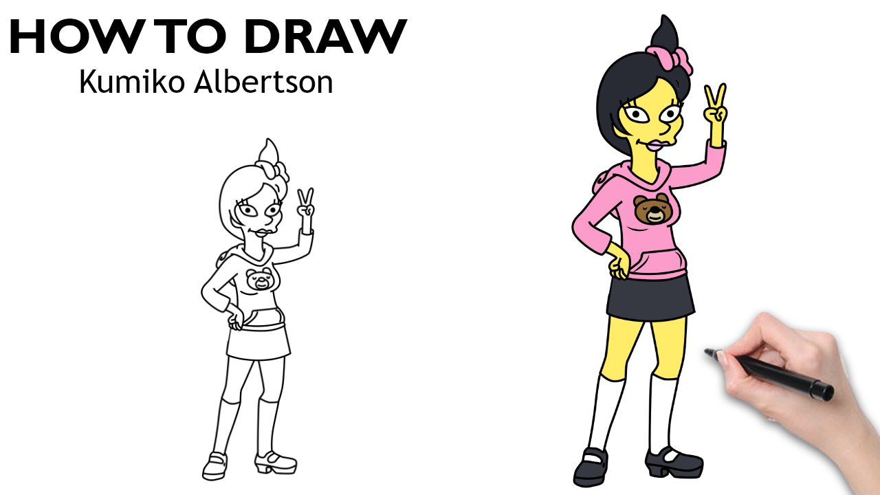 Drawing Kumiko Albertson from Simpsons from The Simpsons Get more The ...