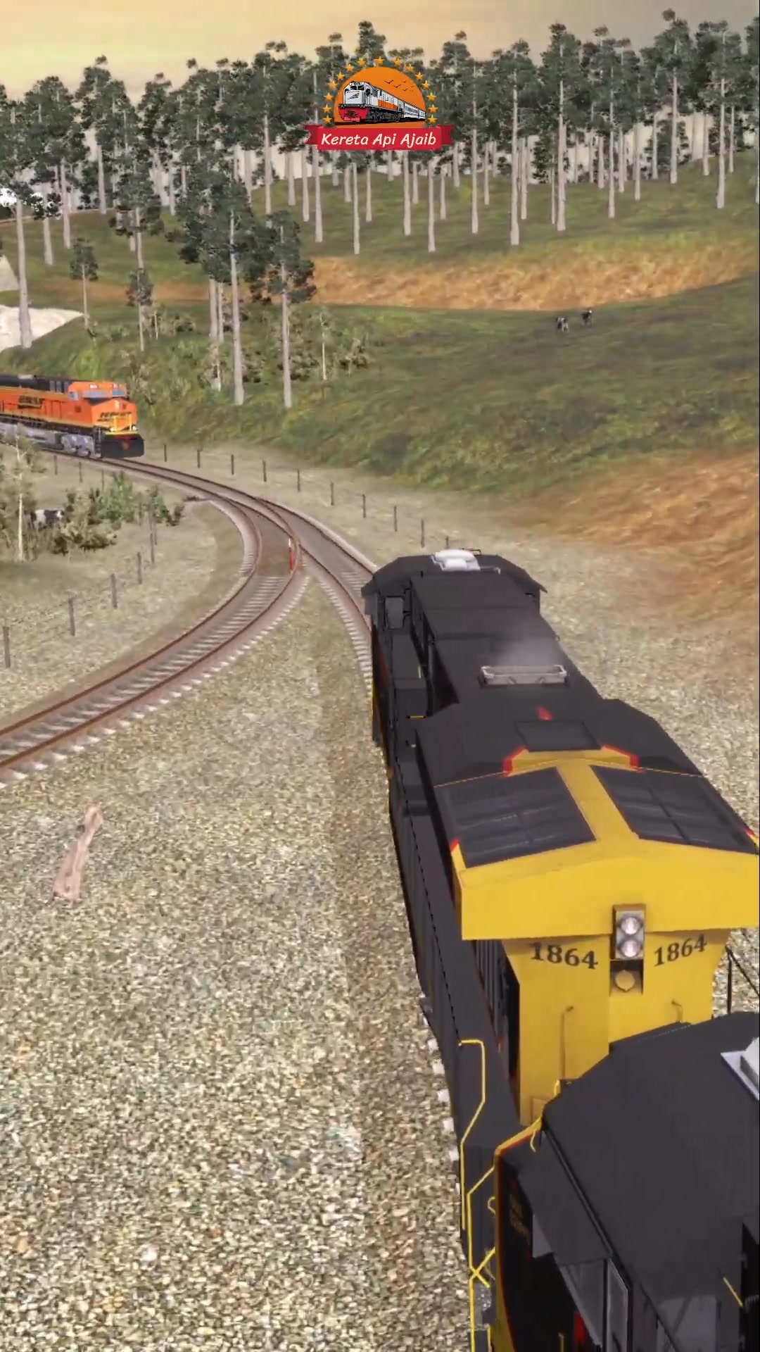 kereta api amerika bersilangan | Puji Krc | Facebook