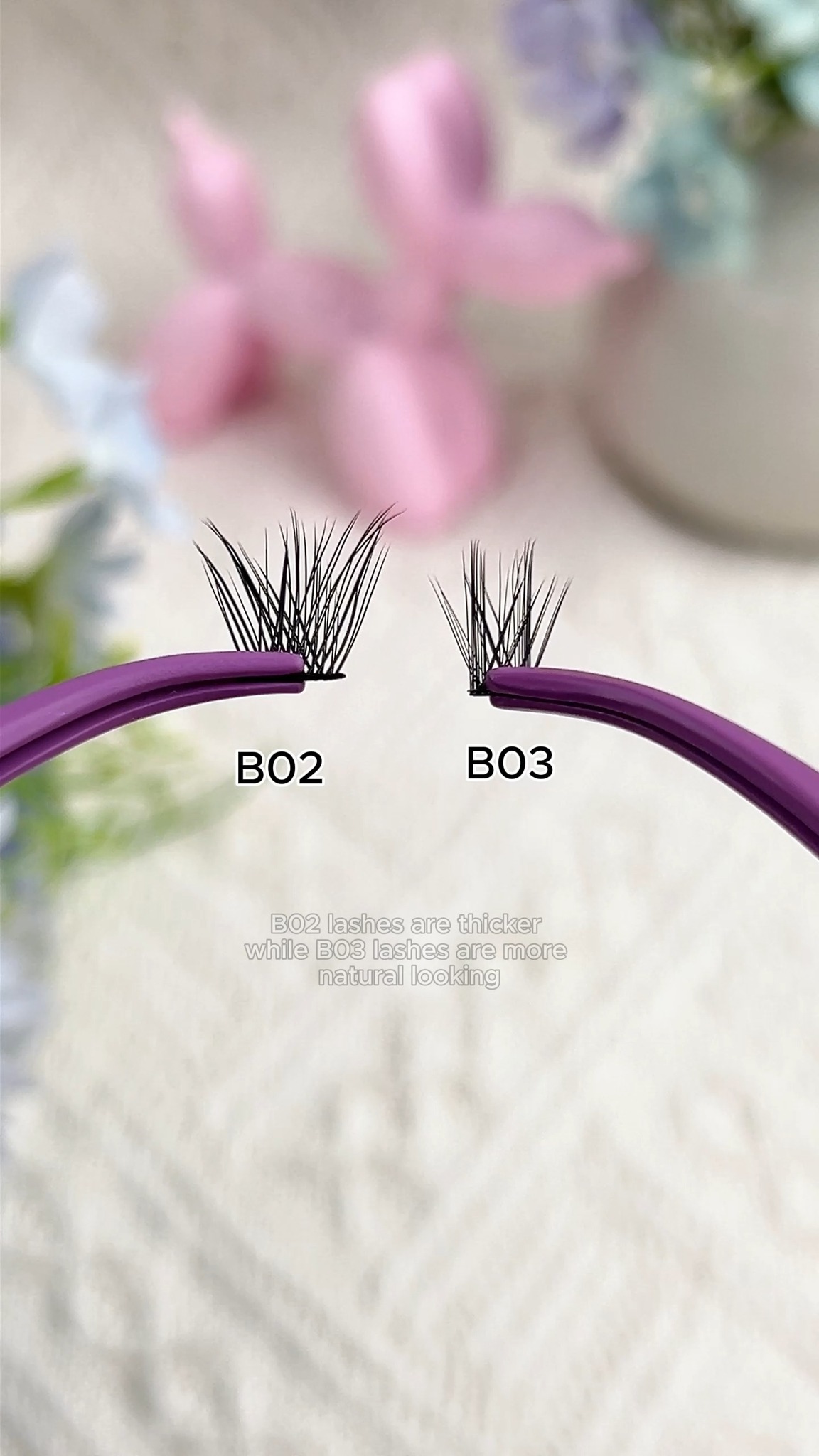 B03 vs B02 ¿Te gustan las pestañas densas o naturales?💜💜 🔗Busca en ...