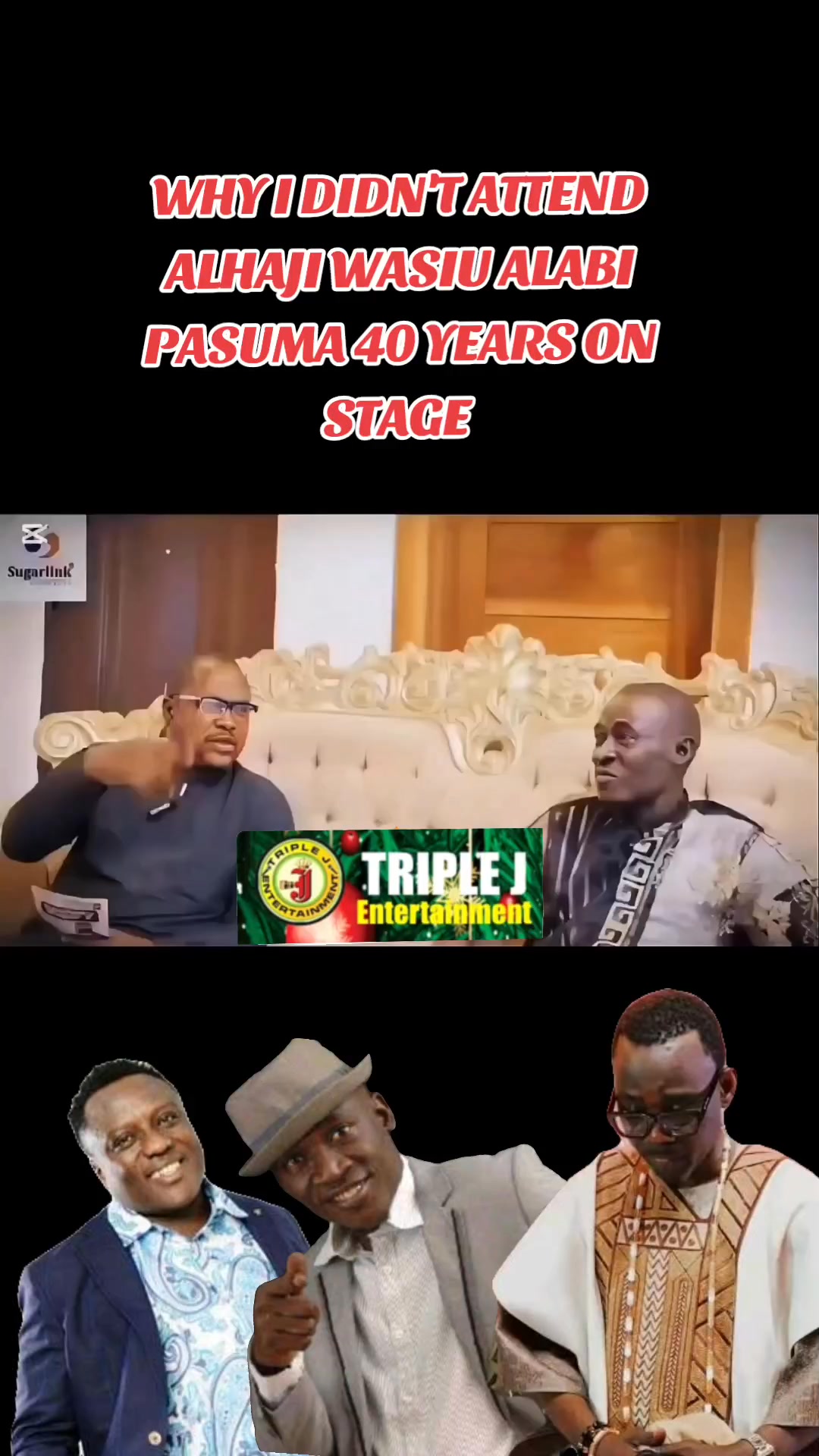 Why i didn't attend Alhaji WASIU Alabi pasuma 40 years on stage 👉 MURI ...