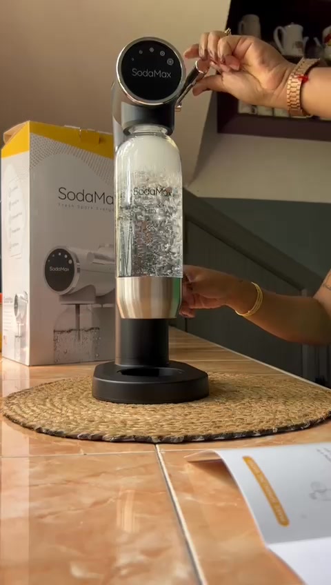✨ Sparkling Water, Reinvented — with SodaMax ✨, Upgrade your hydration game and enjoy fresh bubbles anytime, right from home., The SodaMax Home Soda Maker is where style meets simplicity — a sleek
