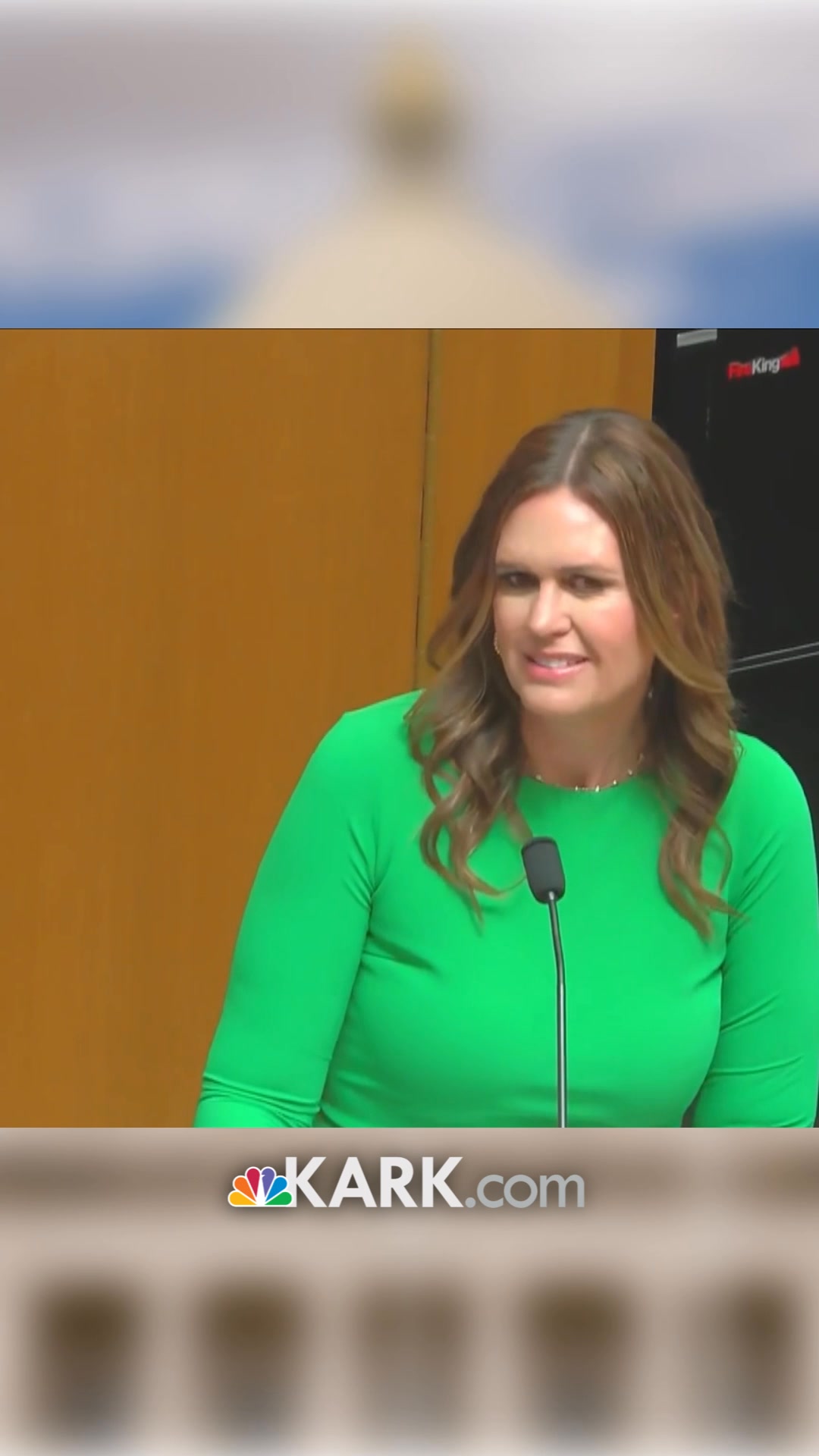 sarah huckabee sanders green dress Arkansas Gov. Delivers State of the State Address for Fiscal Session sizechart_luna-dress-size-chart