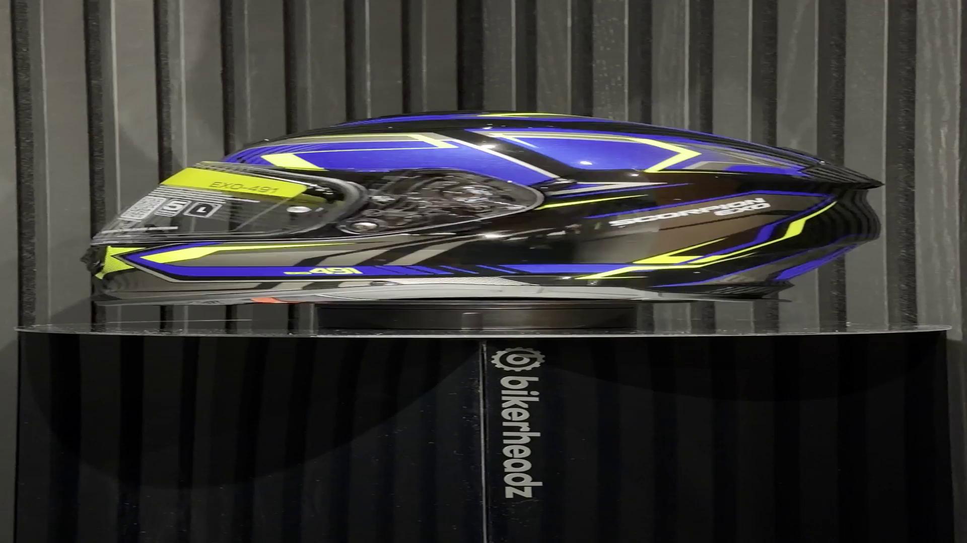 NEW for '26* 🔥 Scorpion EXO-491 | Zumo Blue/Matt Black/Fluo