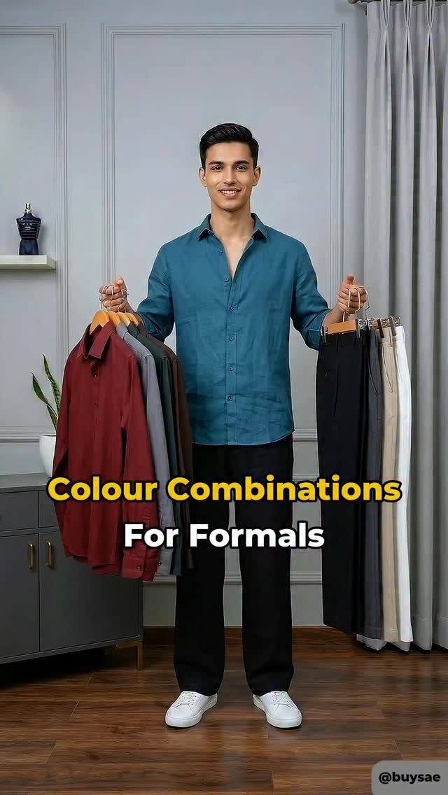 formal dress color combination for male Colour Formals, Comment « Link » or send this reel into my DM!🗿, Who said wear has to be boring? It's time to swap out the standard office uniform for some premium, eye-catching SLEEVELESS DRESS