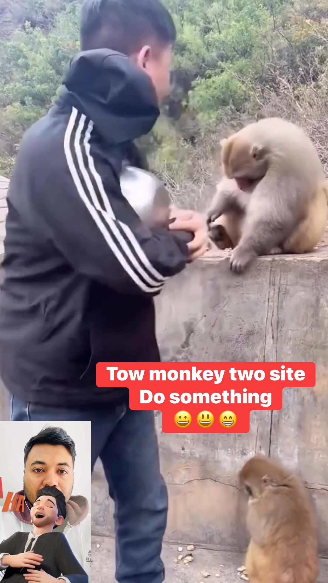Two monkey two site #funny | Habit-অভ্যাস | Facebook