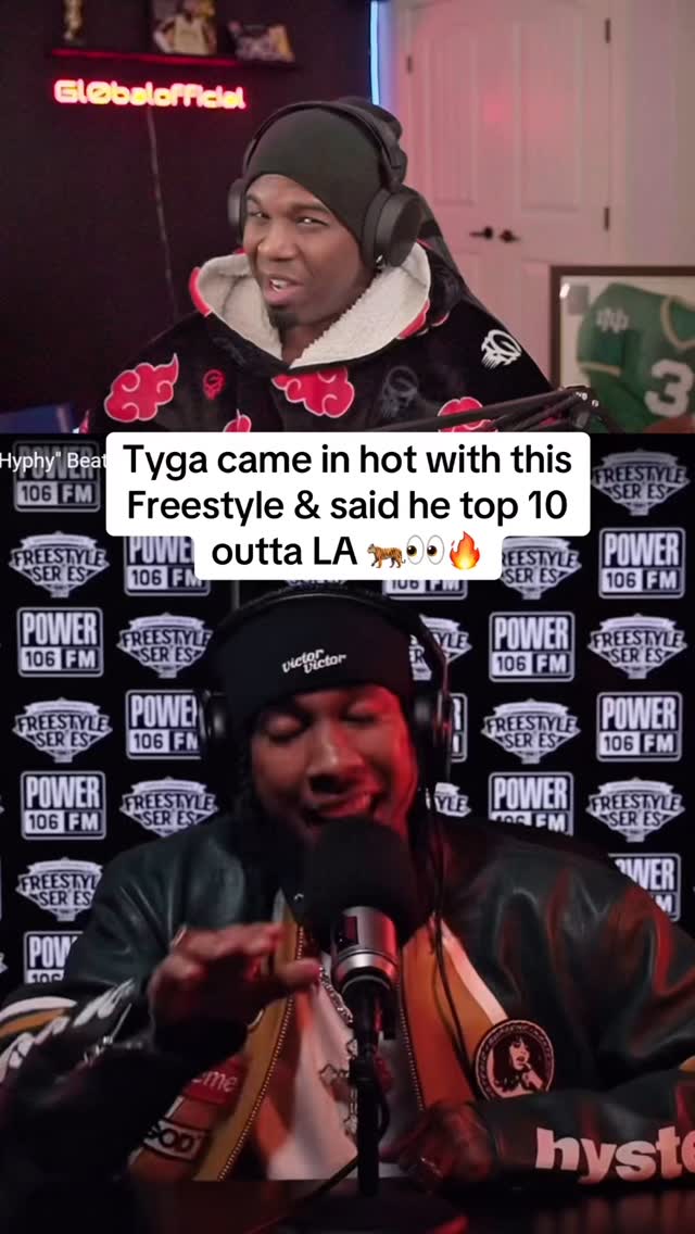 Tyga came in hot with this Freestyle & said he top 10 outta LA 🐅👀🔥 ...