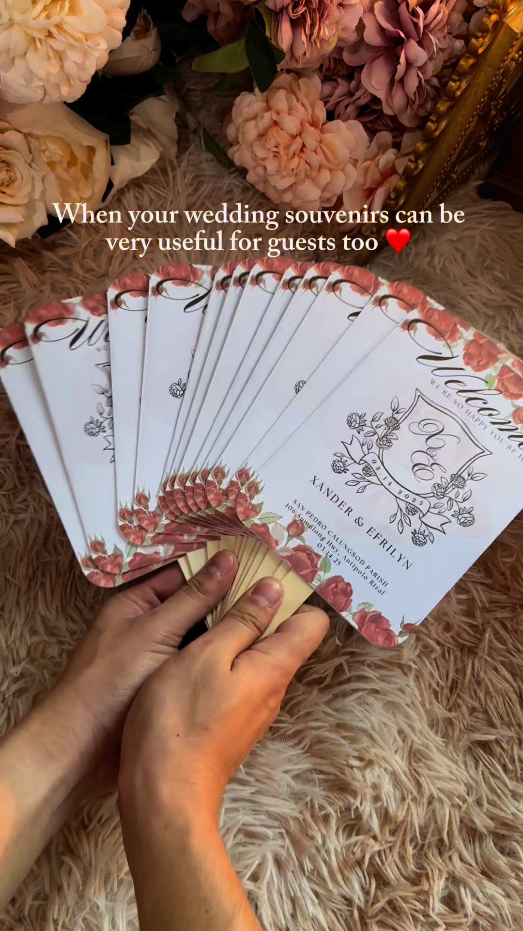 Keep cool and follow along 💕 Our wedding fan programs make sure you don ...