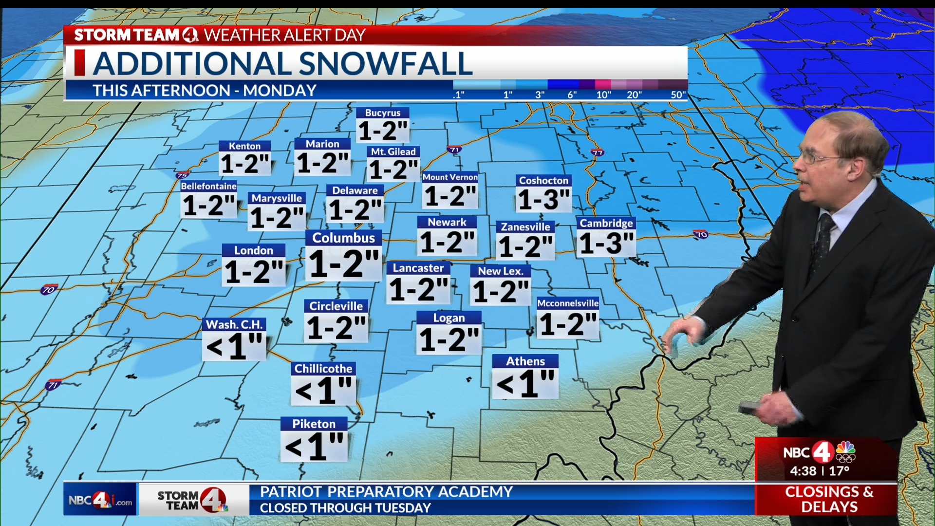 NBC4 - Columbus’ Warrior Watch map below tracks snowplows as they clear