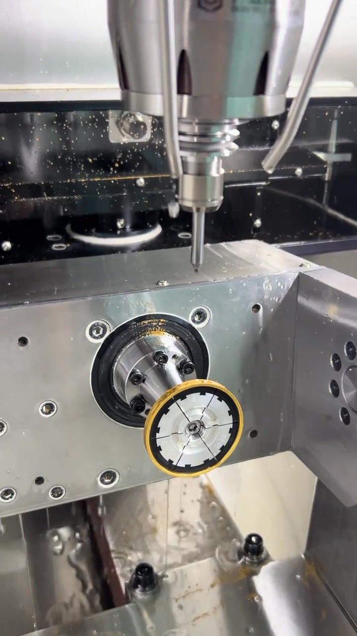 Wait for the finished part....#cnc #machining #instamachinist # ...