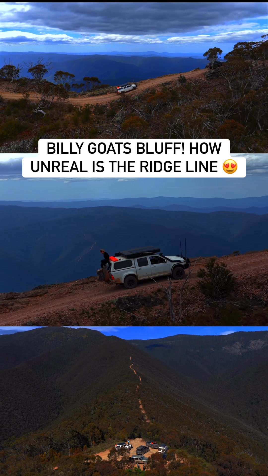 Has anyone come across a ridge line like this on a 4wd track? If so ...