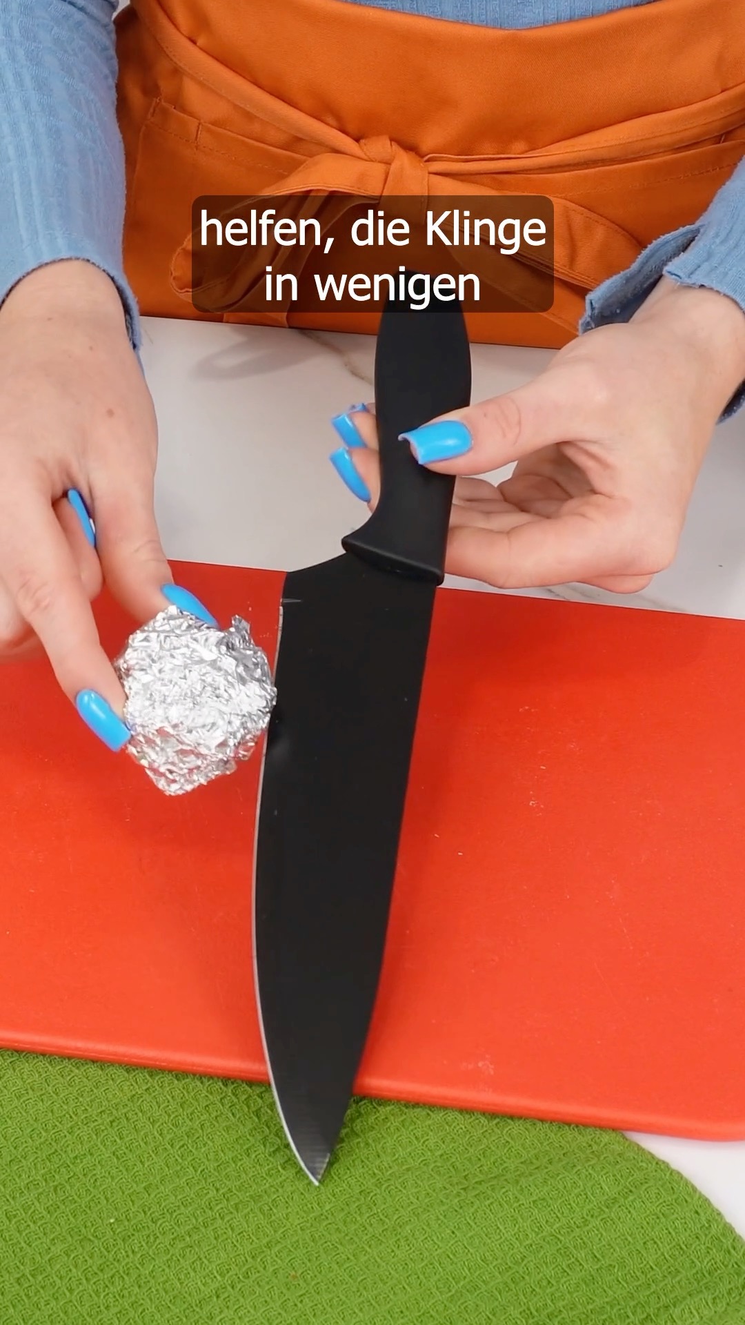 Schärfe dein Messer mit Alufolie 🔪✨ | Guten Appetit