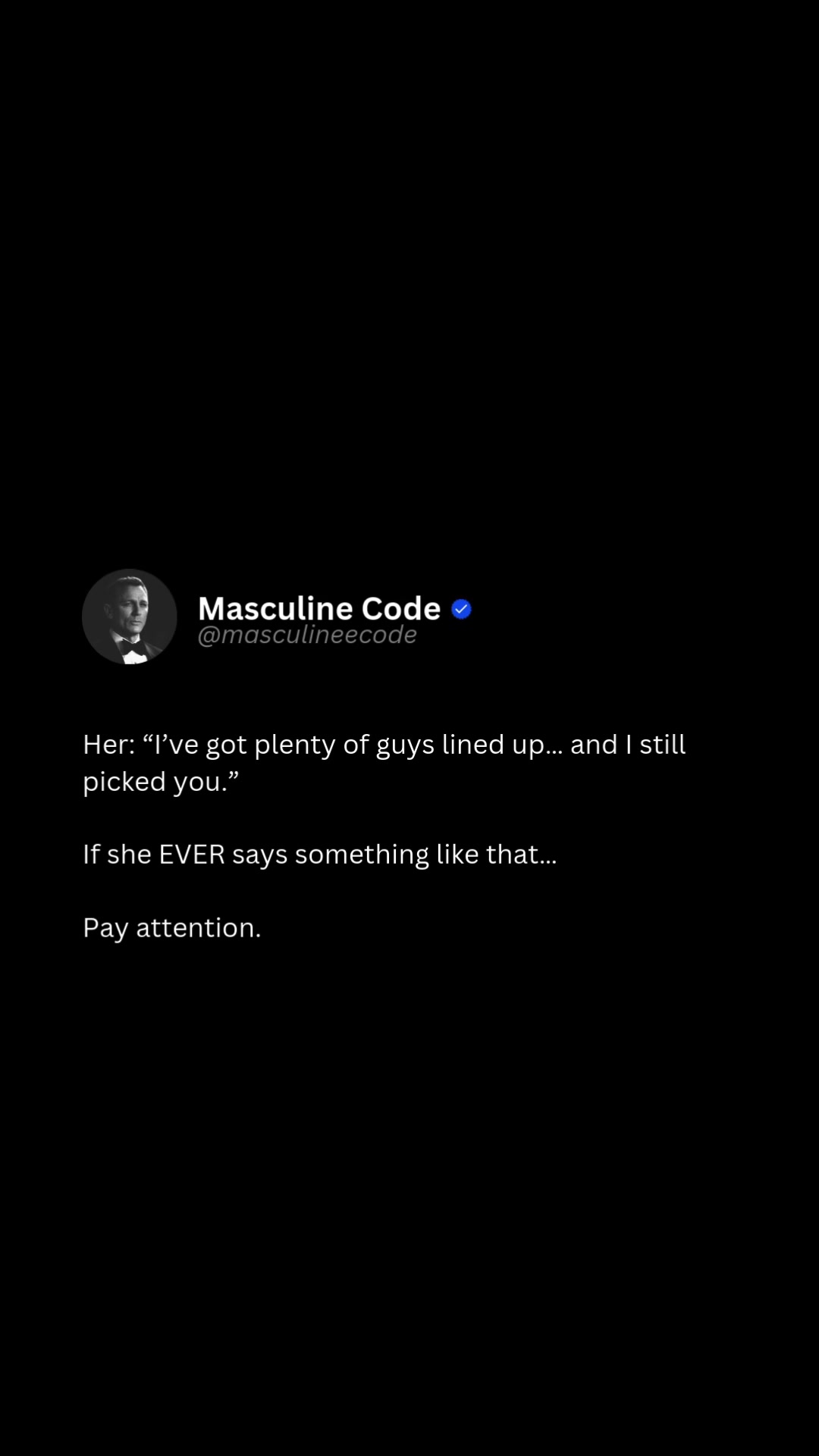 The clearest sign of a red flag Follow Masculine Code #manhood # ...