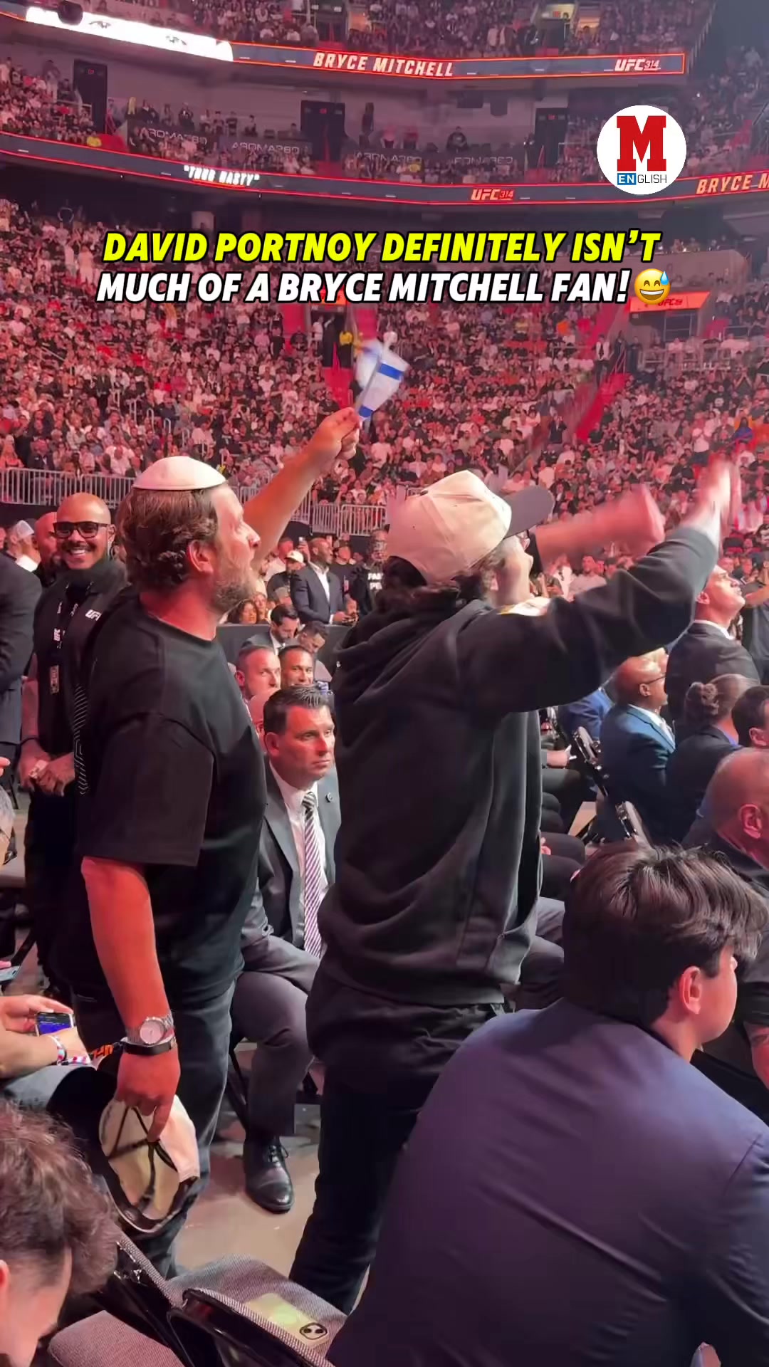 HE’S NOT A FAN!😅 David Portnoy booed Bryce Mitchell during his fight at ...