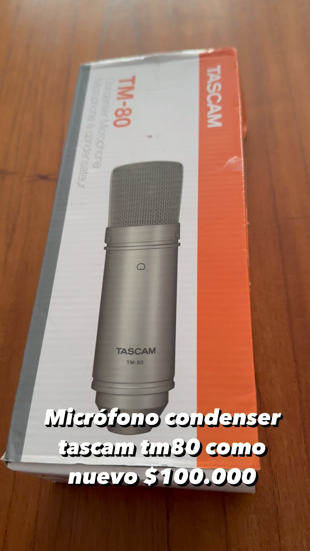 Condenser tascam tm80 igual a nuevo se retira por mi domicilio o hago ...