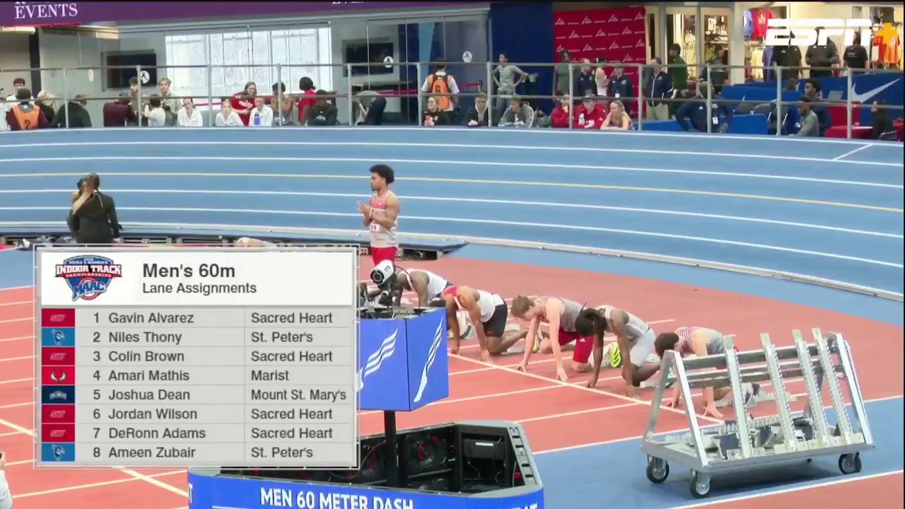 AMARI MATHIS - MAAC CHAMPION IN THE 60M 🥇 | Marist Athletics | Facebook