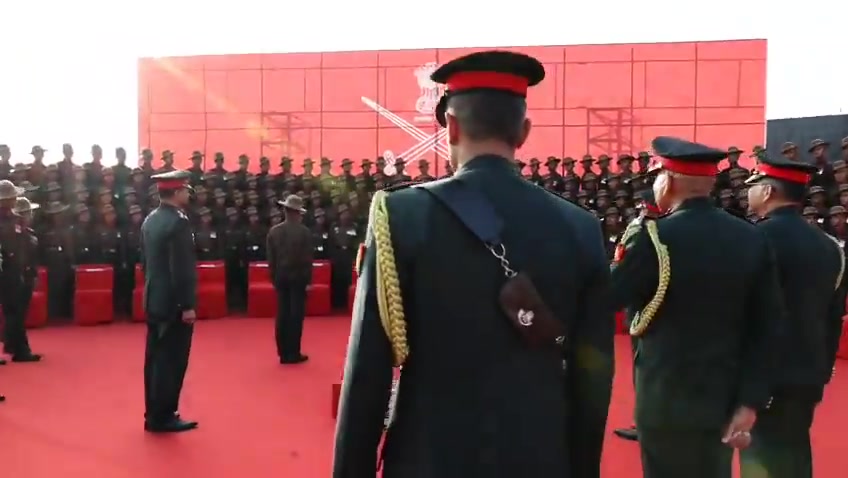 The Assam Regiment 🔥 What a proud moment indeed! Hats off to the Chief ...