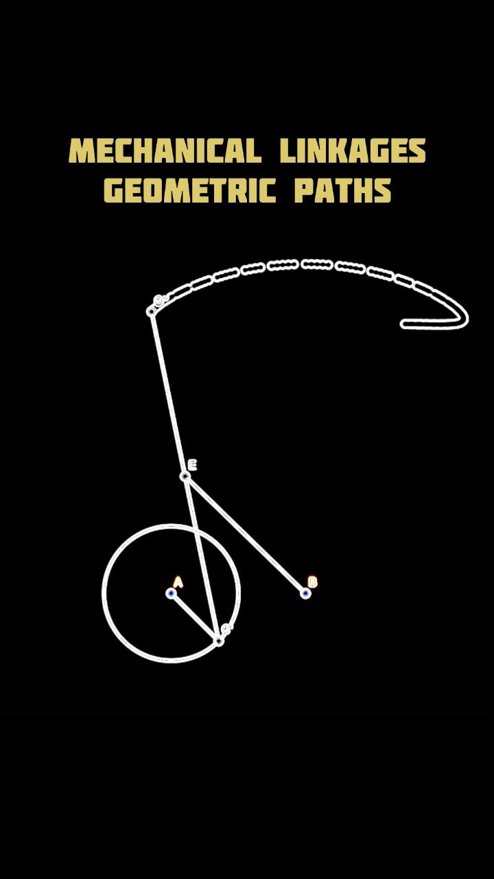 Mechanical Linkages Geometric Paths #Linkage #design #engineering # ...