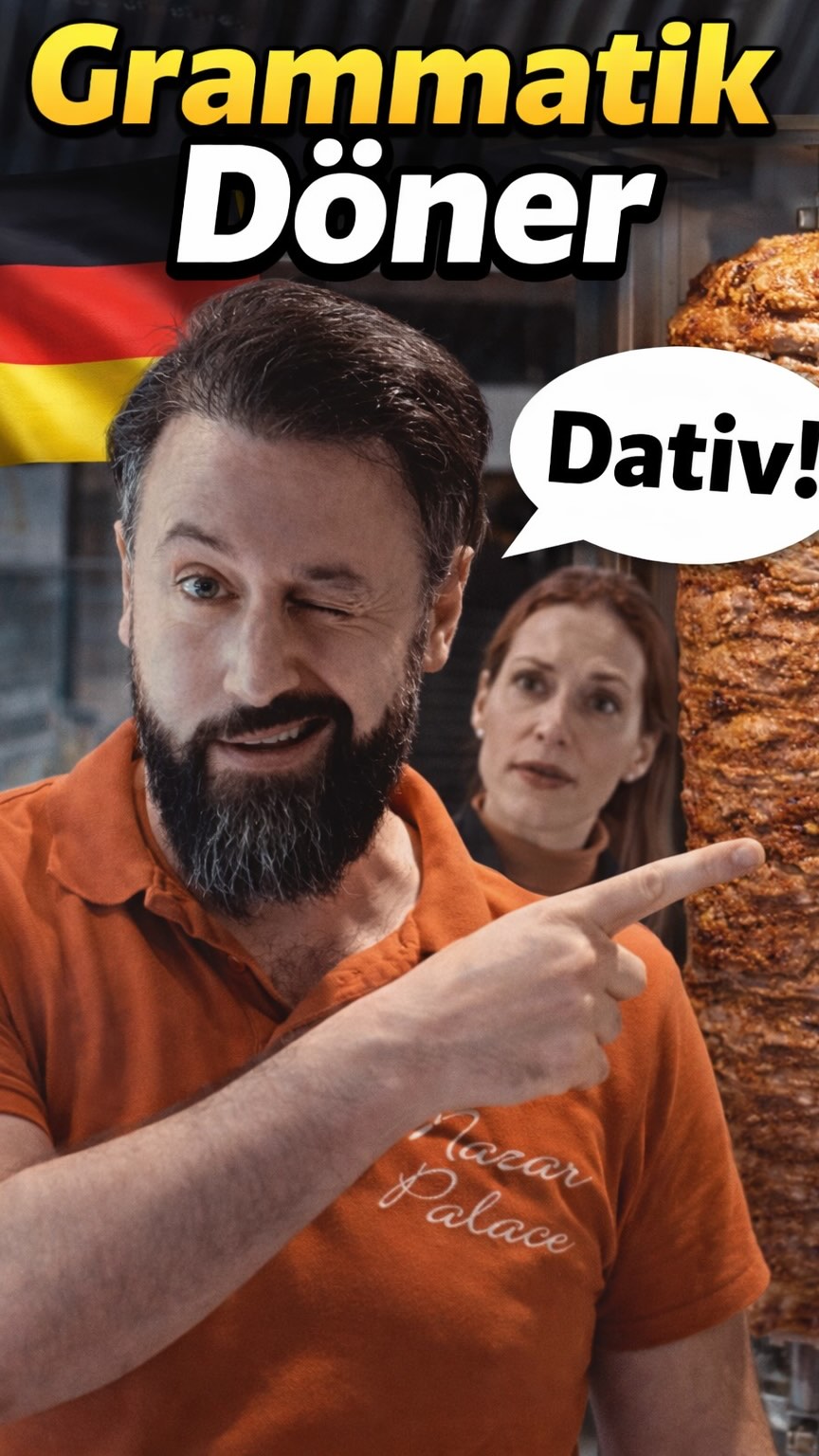Der Kult Döner Clip “Das ORIGINAL” Döner mit alles? Dativ! 🇩🇪 #döner # ...